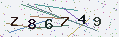CAPTCHA containing six characters